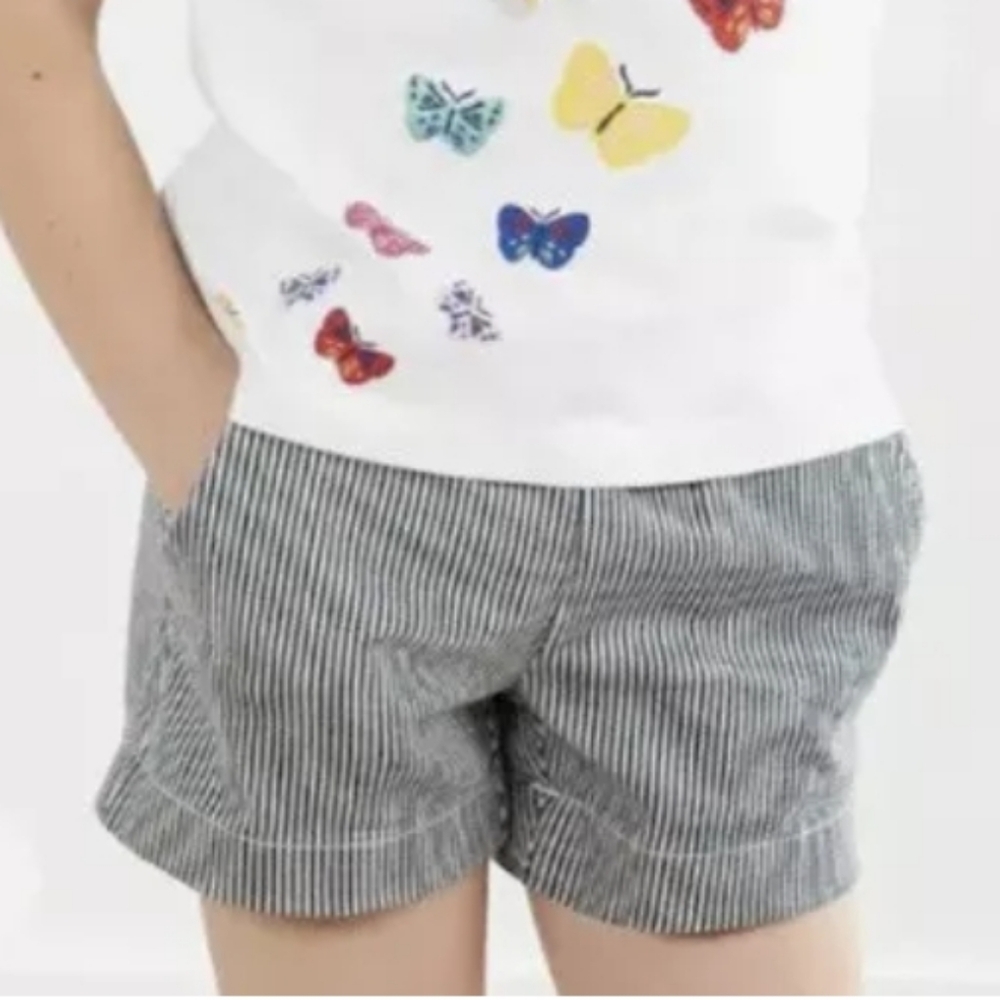 Hanna Andersson | Girls Railroad Stripe Pull on Shorts | SZ 5